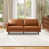 Assil  Mid Brown Faux Leather