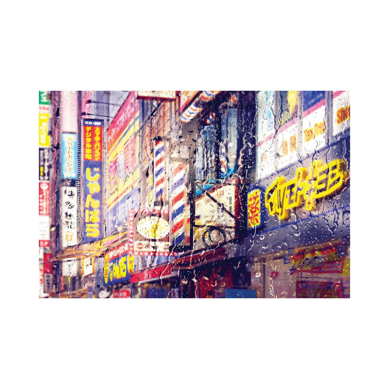 Behind The Window - Neon Lights by Philippe Hugonnard - Wrapped Canvas Print, 20.32 cm H x 30.48 cm W