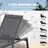 Adjustable 5-Position Outdoor Patio Chaise Lounge Chair With Durable Aluminum Frame And Comfortable Sterling Fabric