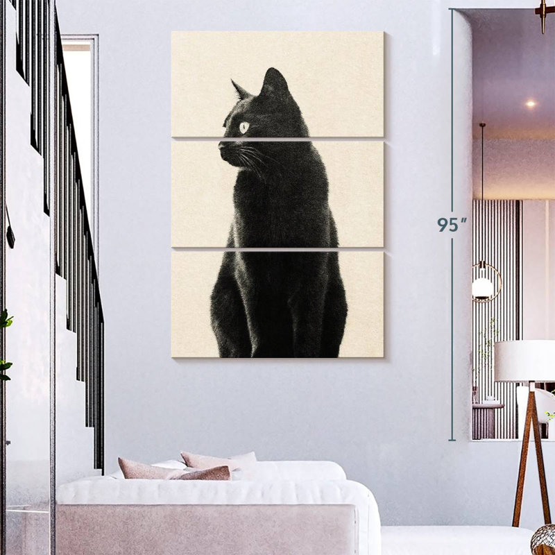 Brampt Black Cat Beige, 57" H x 36" W