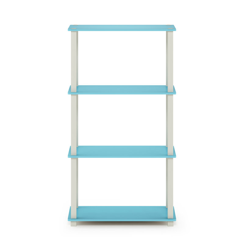 Johnston Etagere Bookcase, Light Blue/White