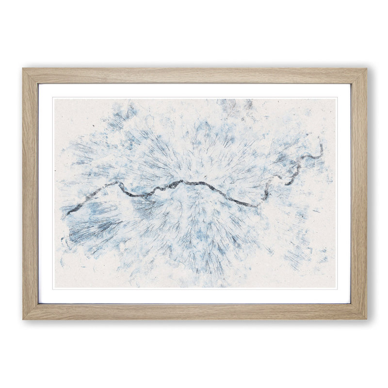 Passing by the Forest - Picture Frame Painting Print, 62cm H x 87cm W x 2cm D, Oak Framed
