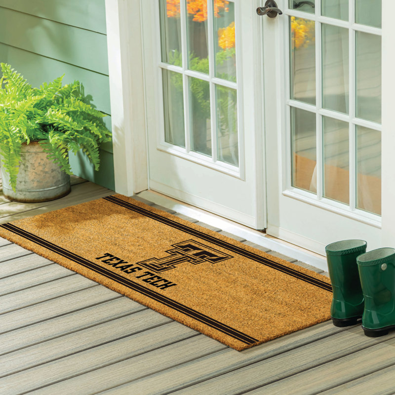 Très grand tapis couleur coco de l'Université Texas Tech, 60 po x 24 po