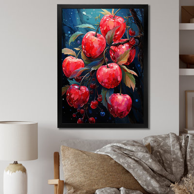 Itzael " Red Apple Blossom Collage "