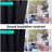 100% Blackout Curtains for Living Room, Privacy Protection & Noise Reducing Drapes, Black Lined Rod Pocket Window Treatment Curtain Panels, Set of 2-936032324-936032335