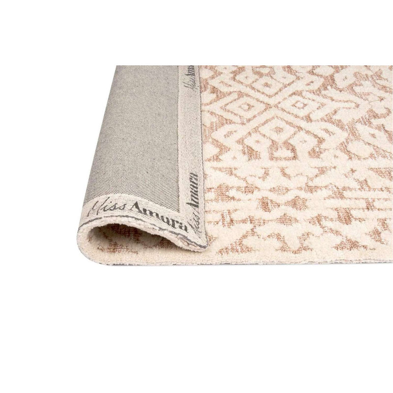 Tapis floral en microfibre tissé à la machine Floral, Rectangle 8 pi 10 po x 13 pi