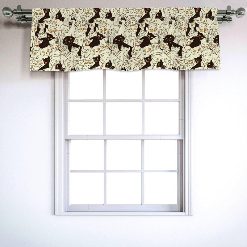 Sateen Ruffled Window Valance