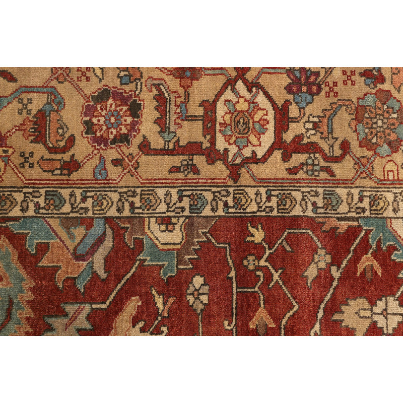 Antique Weave Serapi Wool Oriental Area Rug, Rectangle 12' x 15'