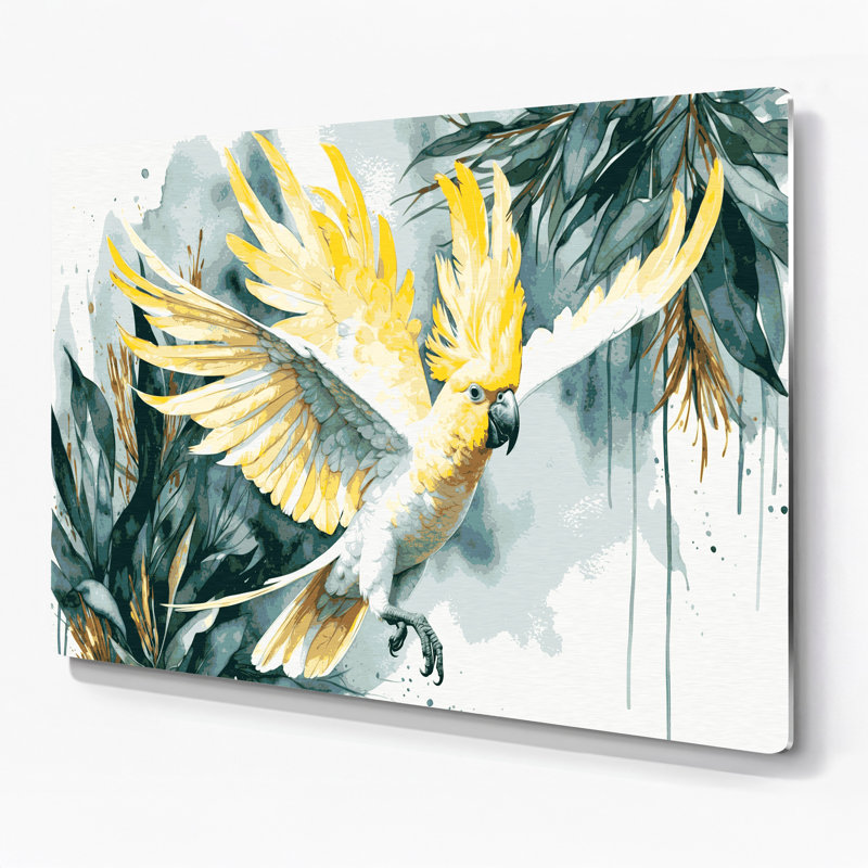 Art mural en métal oiseaux, H 132 po x l 168 po x P 0,05 po