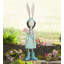 Metal Storybook Rabbit Garden Statue