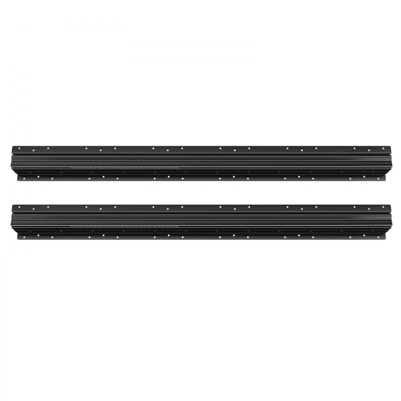 Glissières de tiroir à montage sous escalier, 101,6 cm (40 pouces), capacité de charge de 118 kg (260 lb), robustes, avec rails à billes à extension complète, noires, conçues pour le remplacement par vos soins.