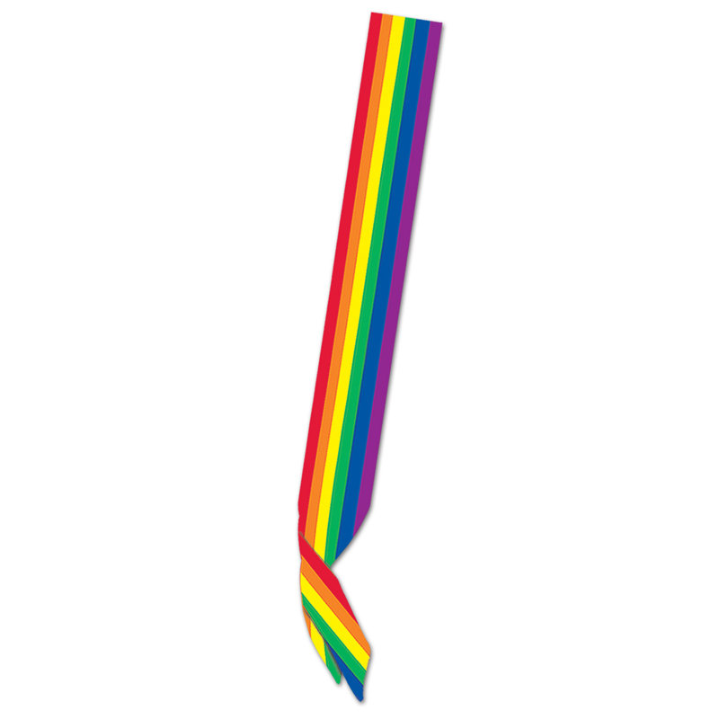 Ceinture Rainbow Satin 33 po x 4 po, paquet de 6