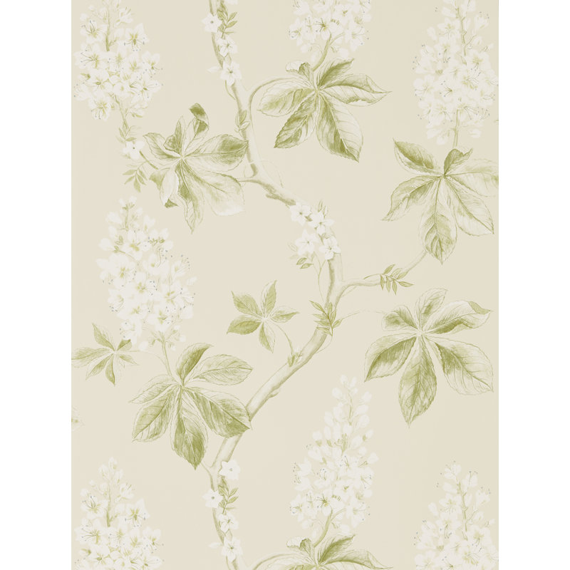 Chestnut Tree Wallpaper, Lemon/Lettuce