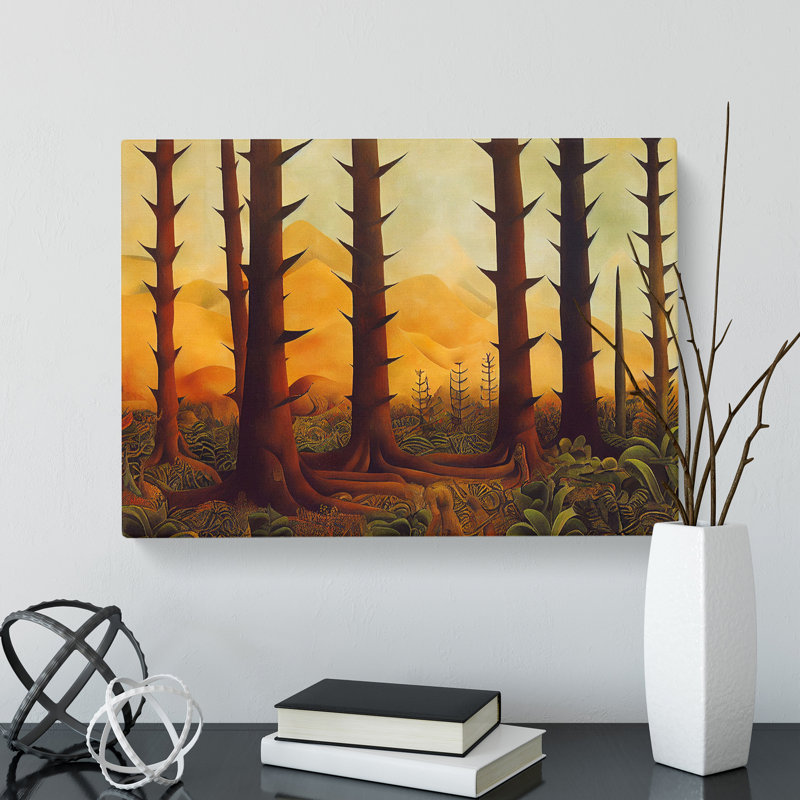 A Futuristic Forest - Wrapped Canvas Print, 40cm H x 60cm W x 3cm D