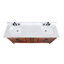 Ensemble de meuble-lavabo double 73 po avec plateau Gearldine Anglet-1428850780-1554868682-1554868694
