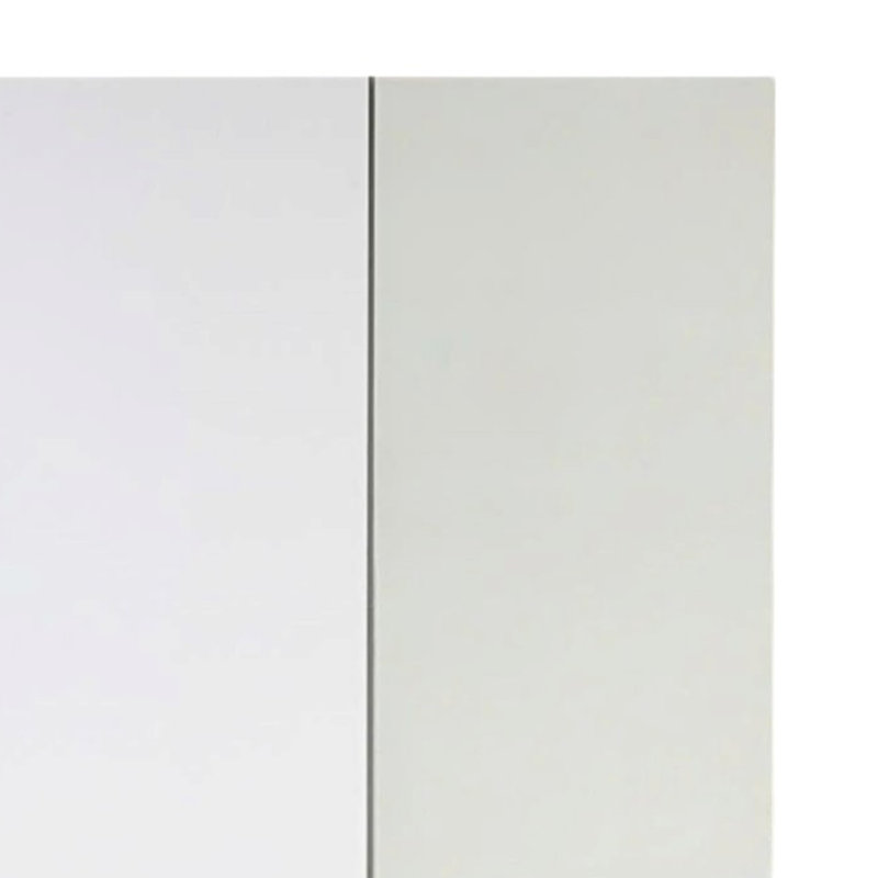 Ely Closet Cabinet Set, Mirrored Front, 7 Drawers, 71 Inch, White Wood