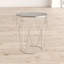 Aiden Glass Top Frame End Table