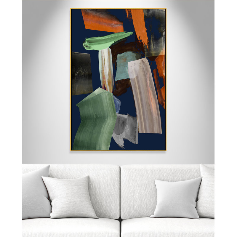 «Sunsets In the City I Print» par Casa Fine Arts, Or, H 61,5 po x l 41,5 po