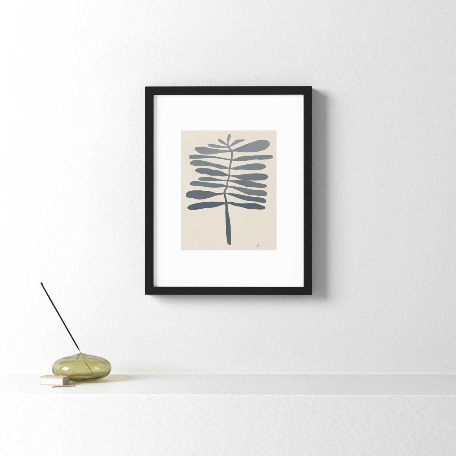 Flora 2 by Lee Lessem, Black, 20" H x 16" W x 1.25" D