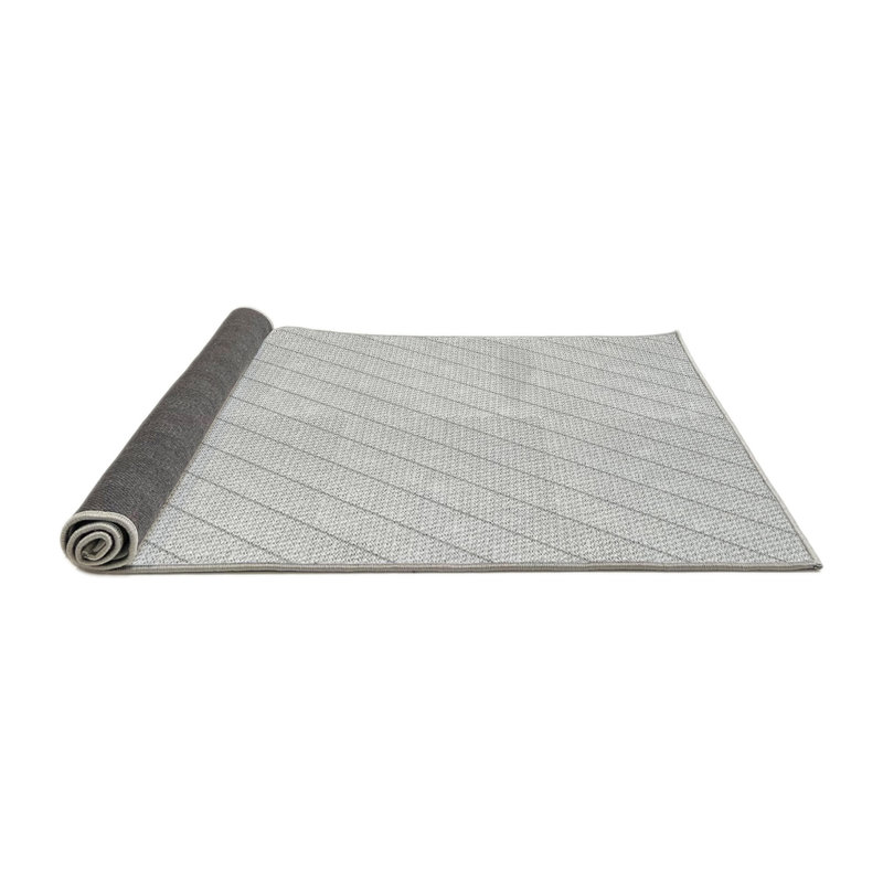 Tapis zone grise à motifs, Rond 8 pi