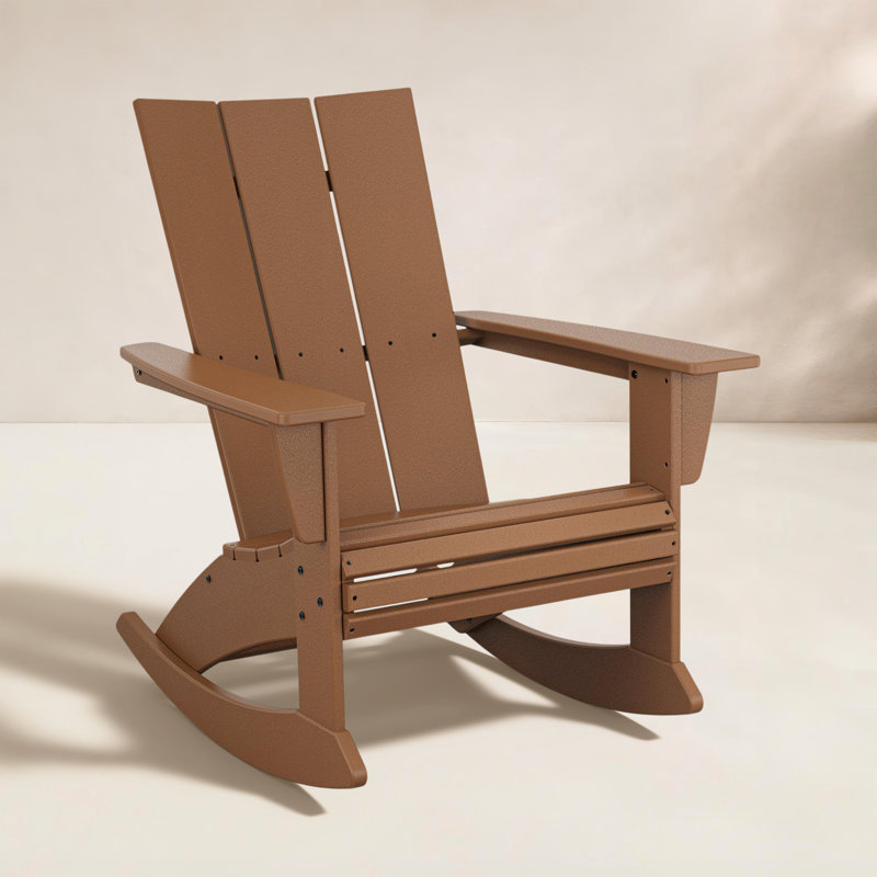 Chaise berçante POLYWOOD, Teck