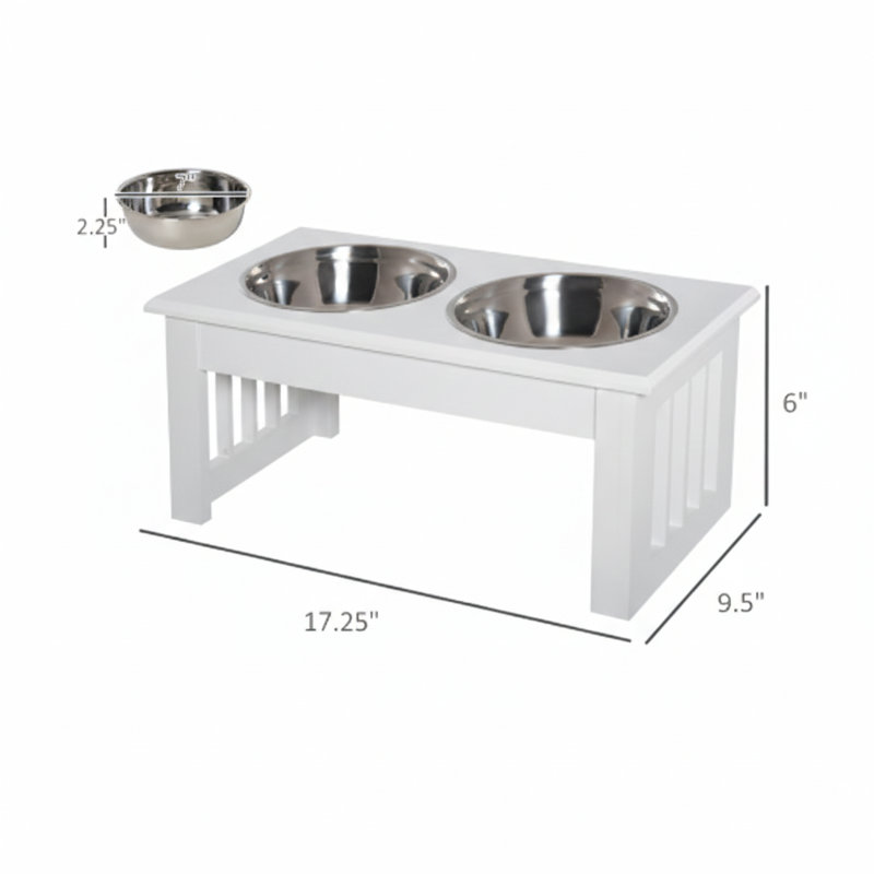 Support pour plats pour chien, poste de repas surélevé, support pour bols pour animaux