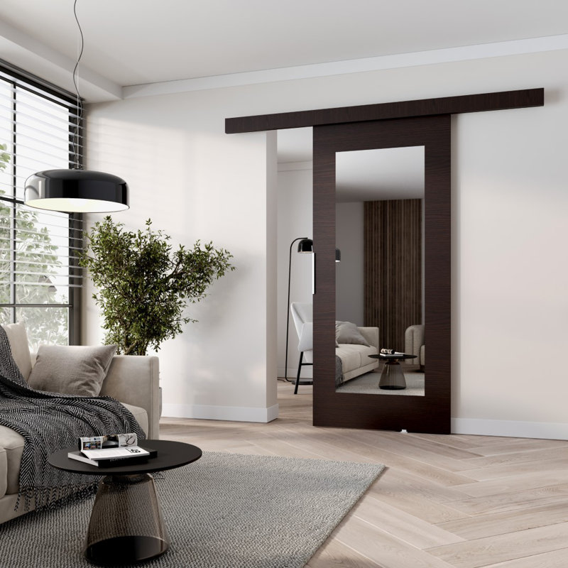 Astrid Veneers Sliding Doors, Wenge, 205cm H x 86cm W x 1.6cm D