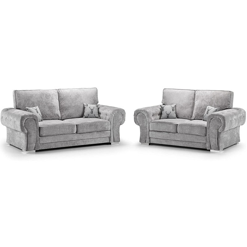 Deshotel Living Room Set, Grey