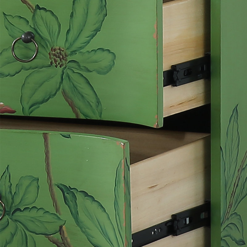 Commode décorative peinte