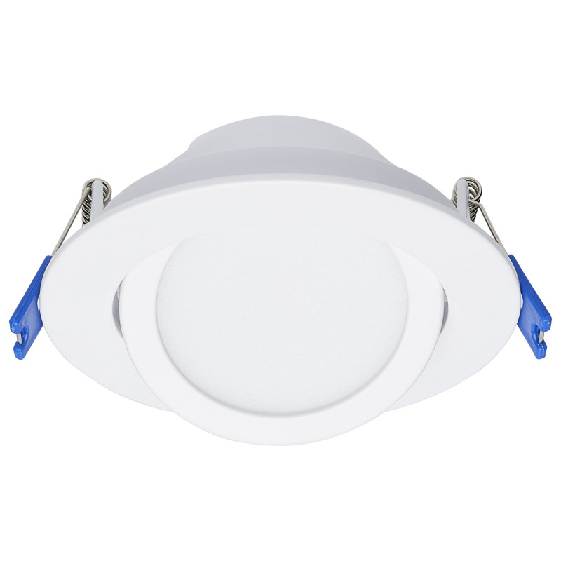 4" White Selectable Color Temperature Dimmable IC Rated LED Canless Recessed Lighting Kit