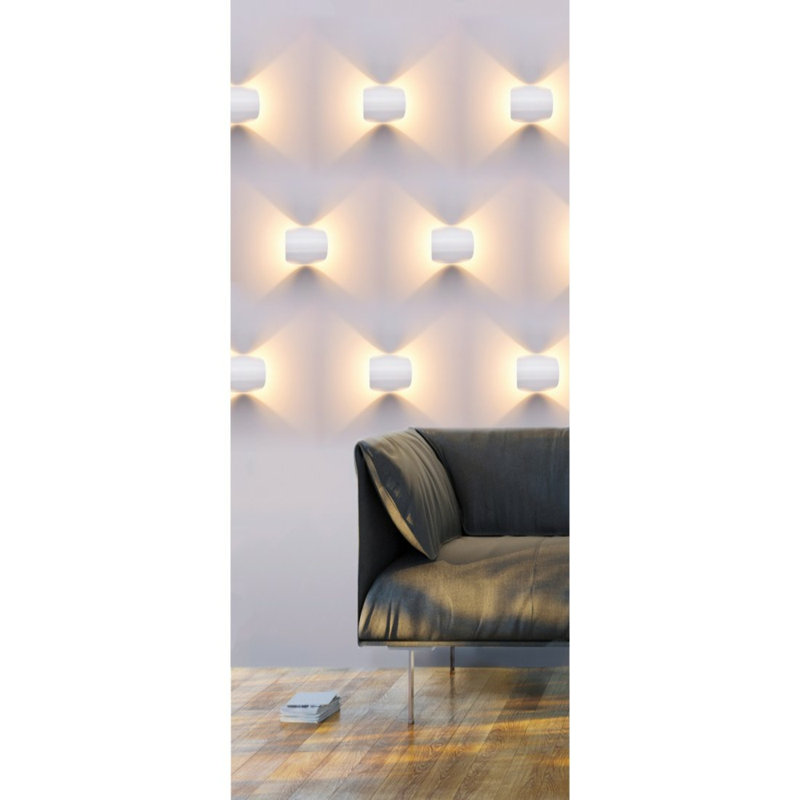 Ceres LED Flush Mounted Sconce, White