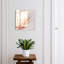 Key box for wall, Opens to the right, 30x30x5, White, Delicate beige plumes add lightness, 