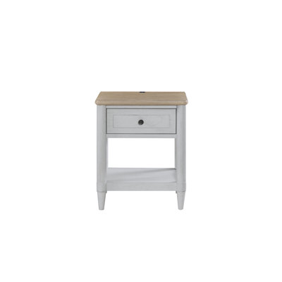 Petite table de chevet pour adolescent - ciment et sable