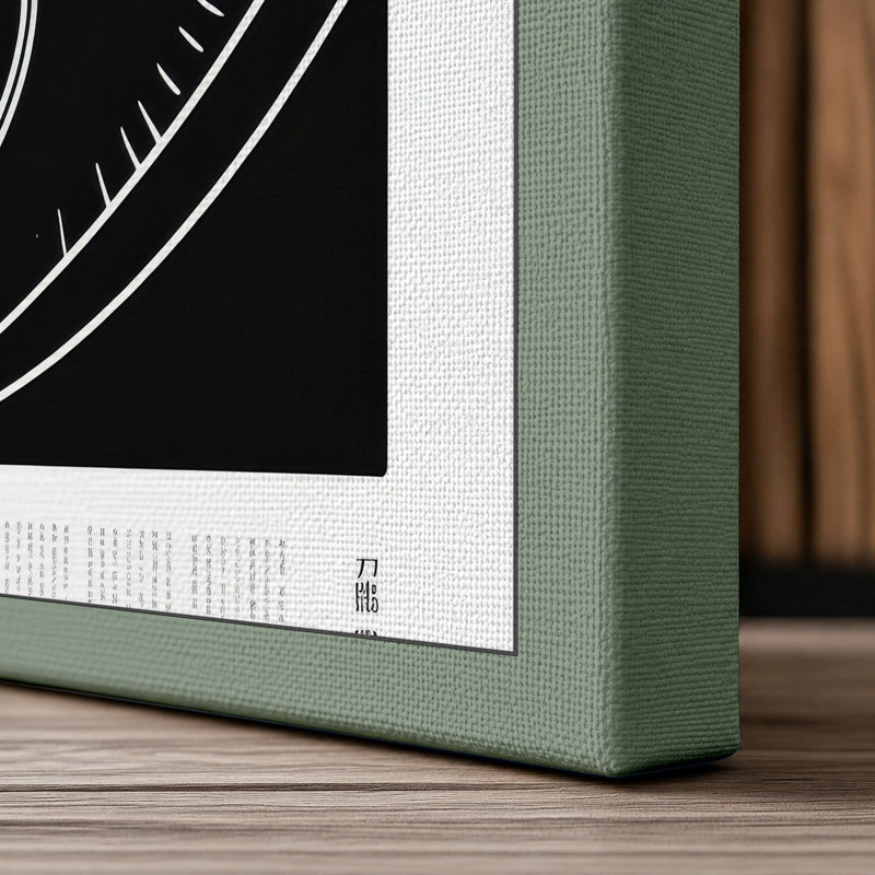 Tokyo Architecture Japandi - Wrapped Canvas, 24x16 - 61.0 x 40.6 cm, Sage Border