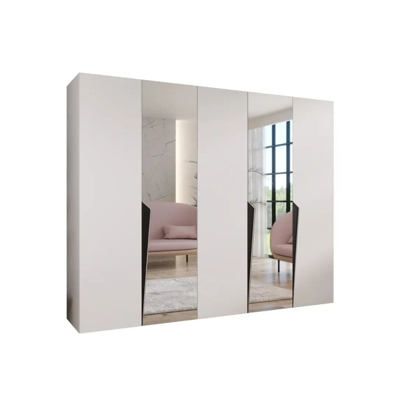 Manufactured Wood Wardrobe, White
