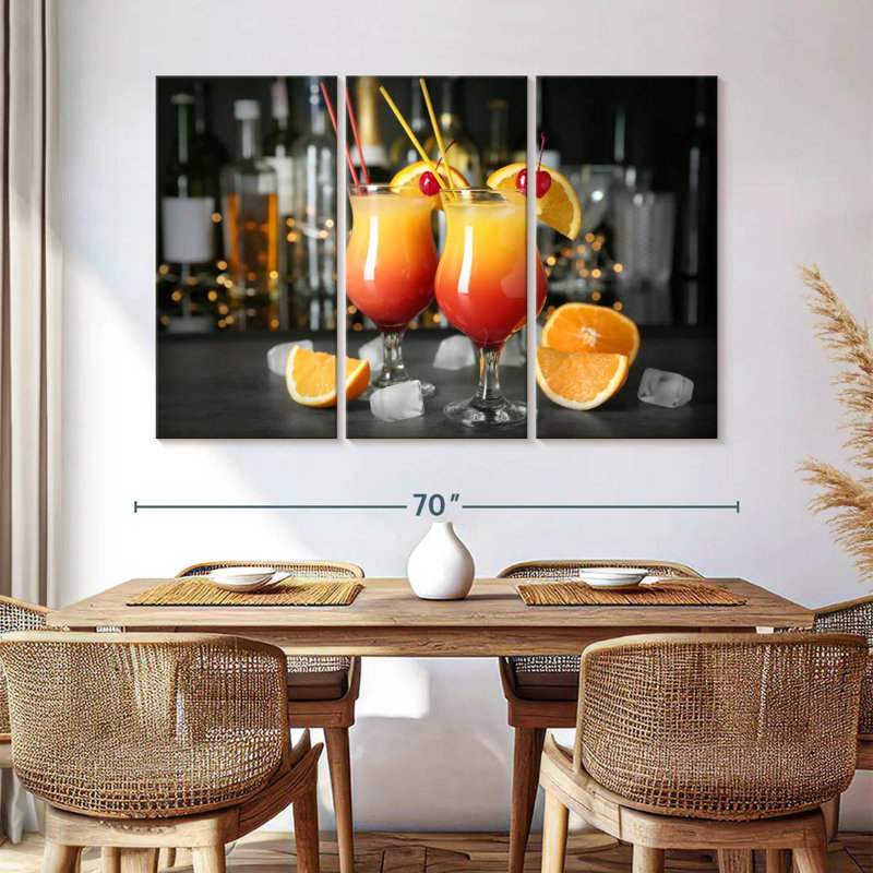 Sex On The Beach Cocktails, 42" H x 65" W