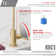Single Handle Pull Down Kitchen Faucet with drinking Water Tap in Gold