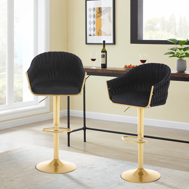 Tabouret Adalay, Noir, noir, noir, noir