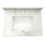 Comptoir de meuble-lavabo en noyer riche de 30 po x P 21 po avec plateau simple encastré rectangulaire Marella de Marly-132975032-132975035