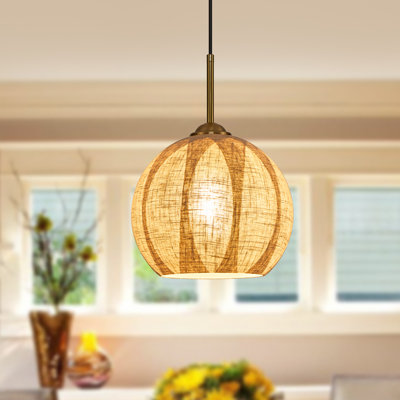 1-Light Boho Kitchen Island Pendant