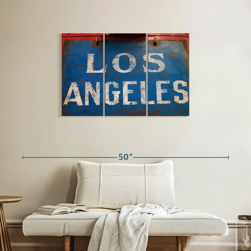 Enseigne rétro Sirci Los Angeles, H 24 po x l 38 po