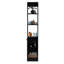Armoire de rangement en lin avec une porte Parks, une grande armoire de salle de bain avec 6 tablettes, pour salle de bain, salon, cuisine-1306255577