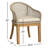 Akiva Patio Dining Armchair with Sunbrella Cushions