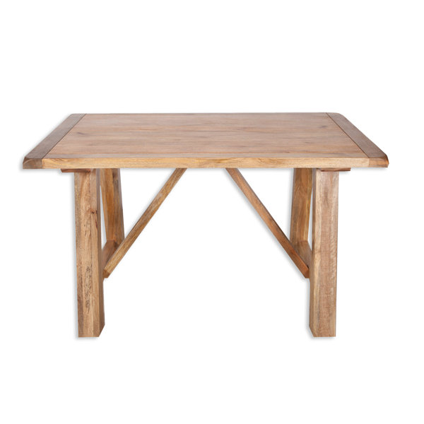 Union Rustic Amesbury Mango Solid Wood Trestle Dining Table | Wayfair.co.uk