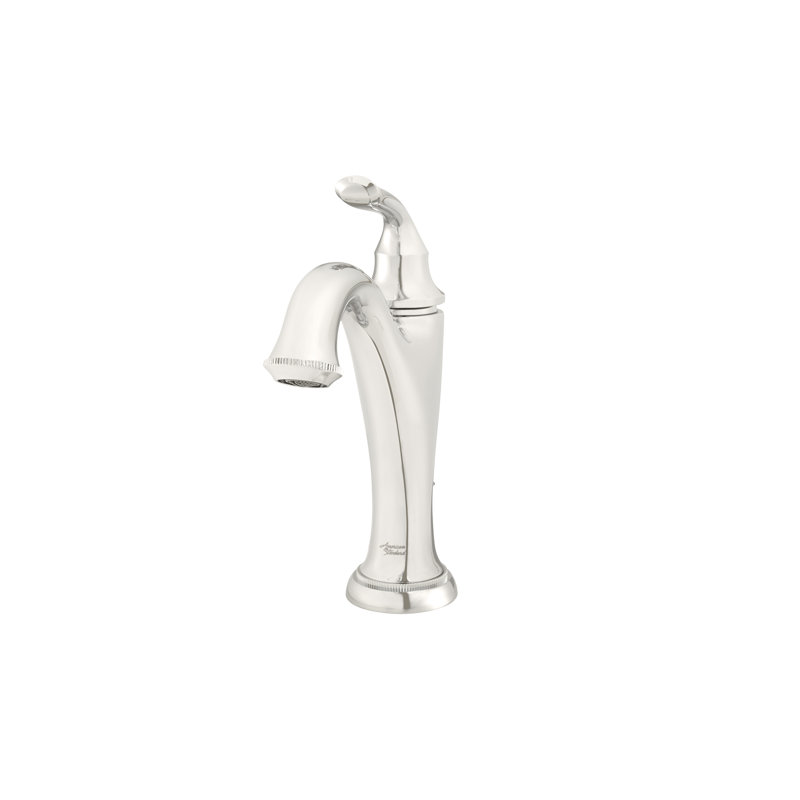 Patience Single-Hole Bathroom Faucet with Drain Assembly, Polished Nickel