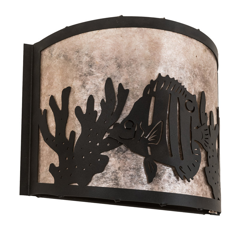 Rustic Lodge Flush Mounted Sconce