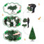 Green PVC Pine Christmas Tree with Metal Stand-639806804
