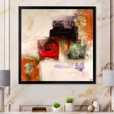 «Abstract Energetic Color Dance II», reproduction de cadre photo sur toile