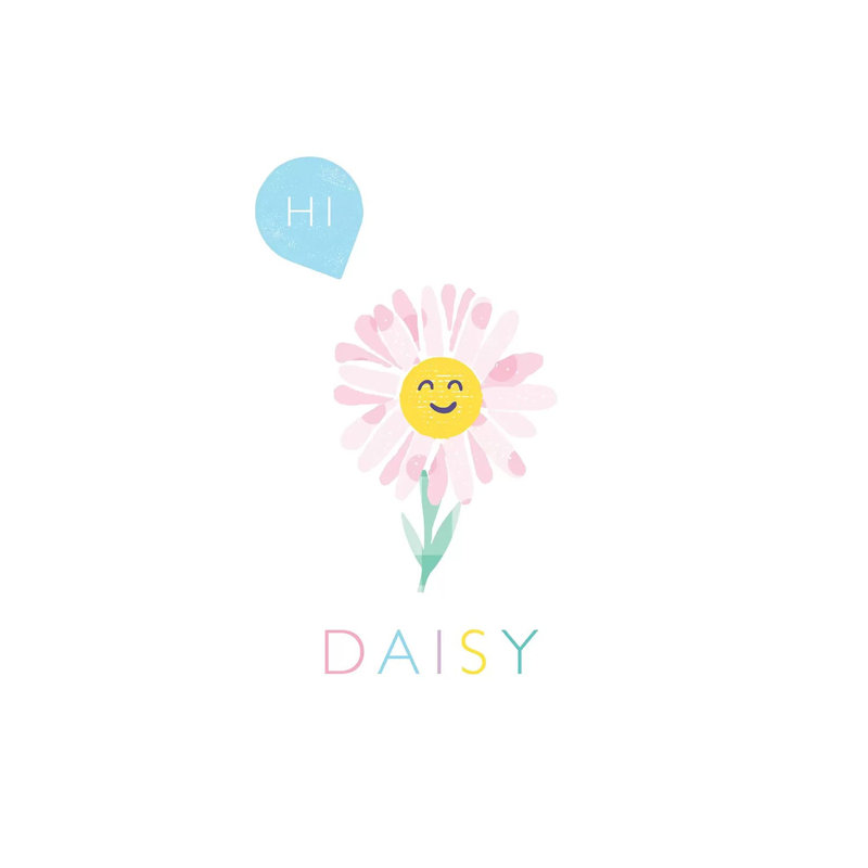 Daisy by PaperPaintPixels - Wrapped Canvas Print, 20.32 cm H x 30.48 cm W