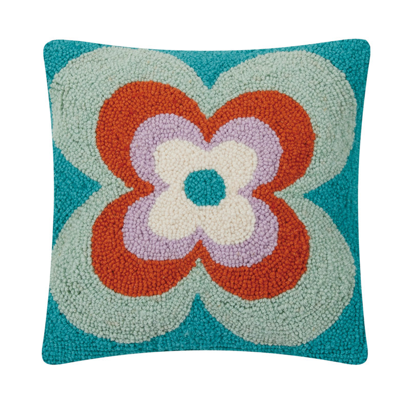 Bloom Vibration Wool Hook Throw Pillow